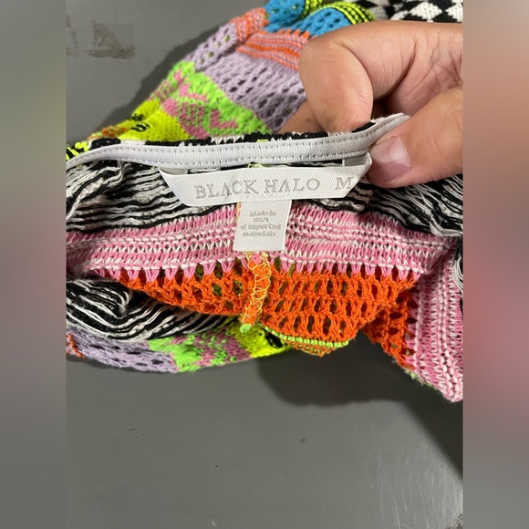 Black Halo Vibrant Multicolor Backless Dress - Picture 3 of 3